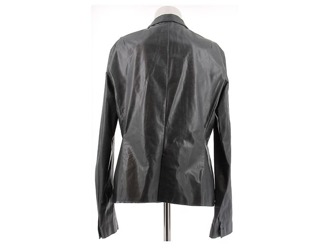 Jil Sander Lederblazer Grau - Ansicht 2