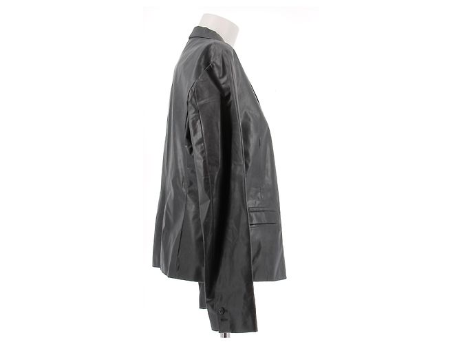 Jil Sander Lederblazer Grau - Ansicht 3
