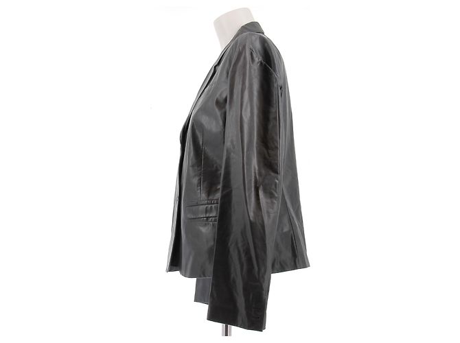 Jil Sander Lederblazer Grau - Ansicht 4