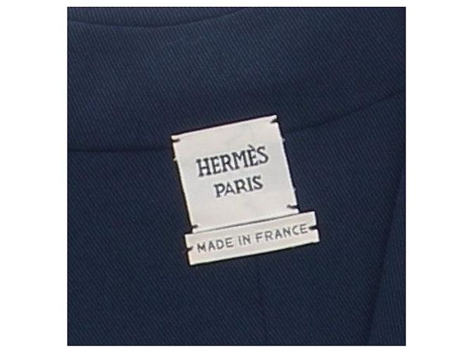 Hermès Blazer blu navy con spalline - vista 5