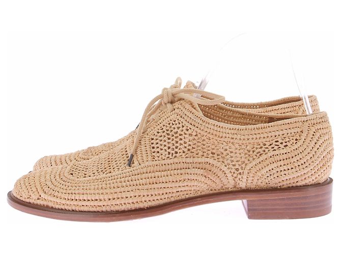 Autre Marque Derbies en osier CLERGERIE beige - vue 3