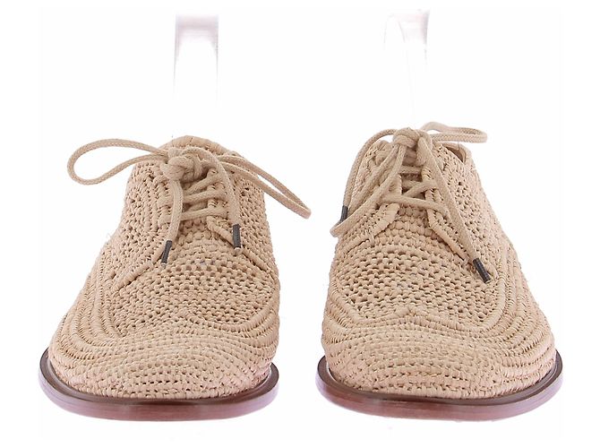Autre Marque Derbies en osier CLERGERIE beige - vue 4