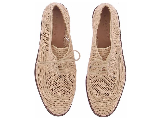 Autre Marque Derbies en osier CLERGERIE beige - vue 6