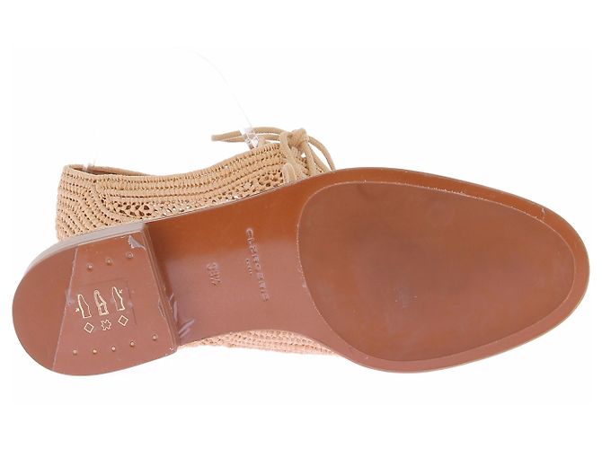 Autre Marque Derbies en osier CLERGERIE beige - vue 7