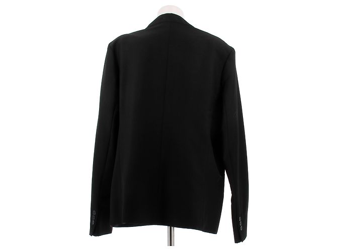 Hermès Schwarzer Blazer mit Schulterpolstern - Ansicht 2