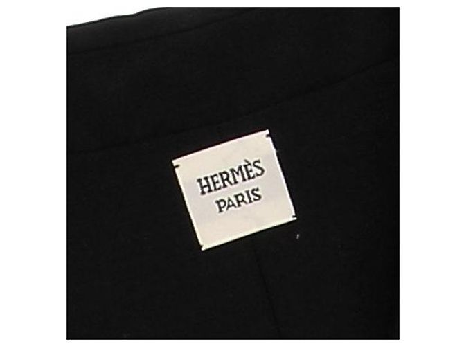 Hermès Schwarzer Blazer mit Schulterpolstern - Ansicht 5