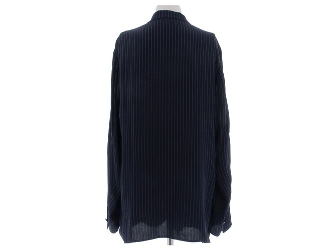 Hermès Blazer de seda marina Azul marino - vista 2