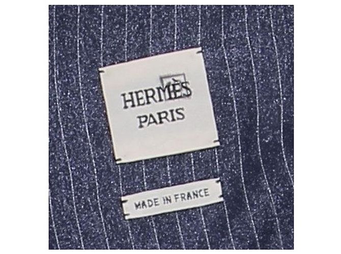 Hermès Blazer de seda marina Azul marino - vista 5