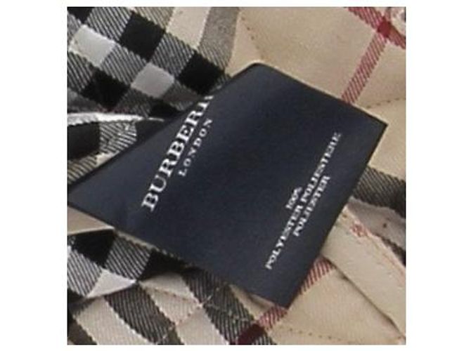 Burberry Veste matelassée orange en coton - view 6