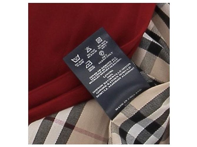 Burberry Trench rojo de lana Roja - vista 6
