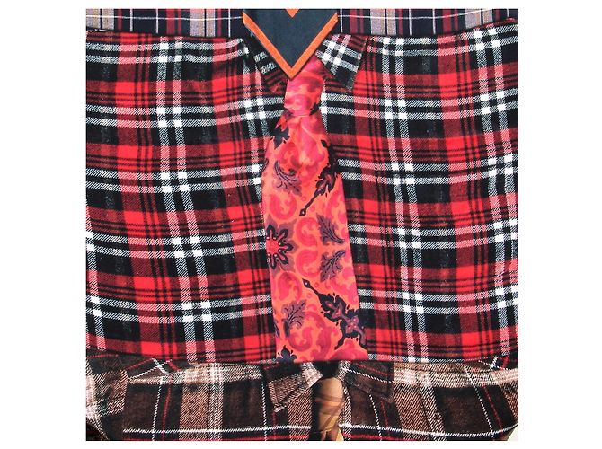 Pierre Louis Mascia Foulard multicolore con motivi di cravatta in seta - vista 2