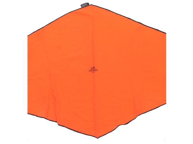 Hermès Foulard étole orange en soie - view 3