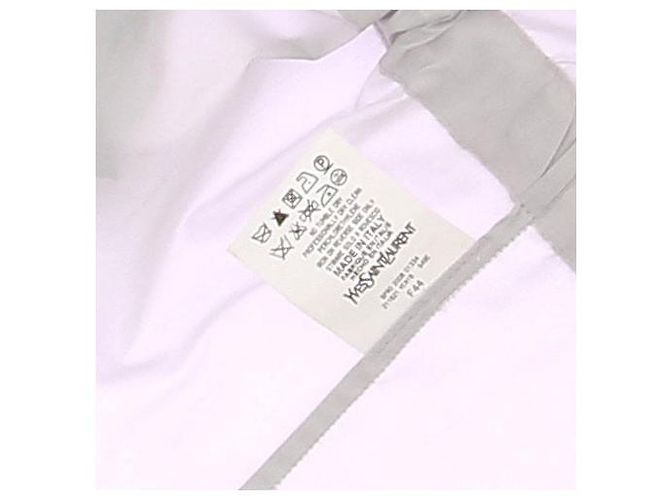 Yves Saint Laurent Saharienne gris metalizado con seda - vista 5