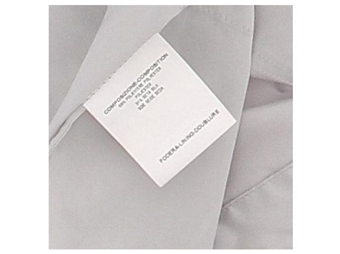Yves Saint Laurent Saharienne gris metalizado con seda - vista 6