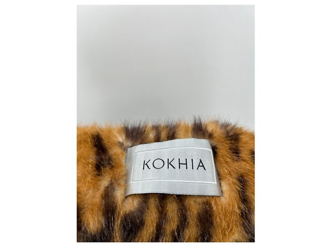 Autre Marque Bolero in pelliccia di leopardo Marrone - vista 5