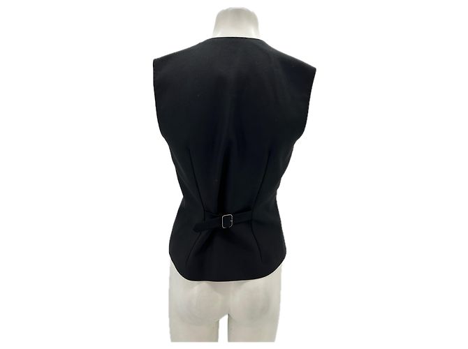 Autre Marque Chaleco negro sin mangas de lana - vista 2