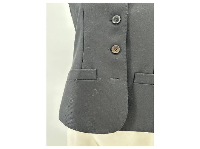Autre Marque Chaleco negro sin mangas de lana - vista 5
