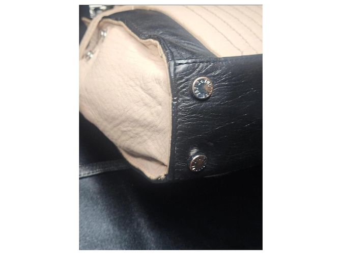 Borsa Zadig & Voltaire Candide XS in Pelle Rosa e Nera Nero - vista 13
