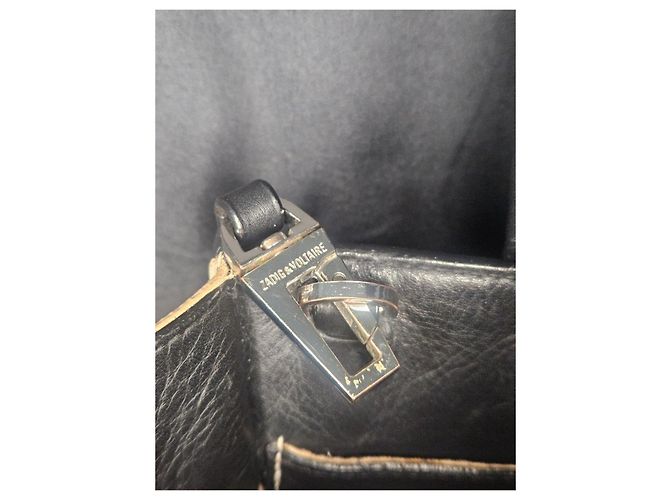 Borsa Zadig & Voltaire Candide XS in Pelle Rosa e Nera Nero - vista 16
