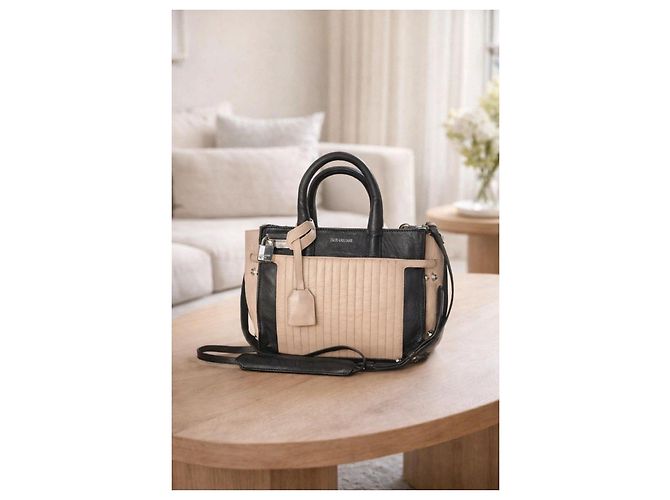Borsa Zadig & Voltaire Candide XS in Pelle Rosa e Nera Nero - vista 2