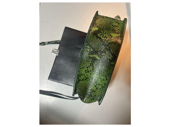 Zadig & Voltaire Handtasche aus grünem Leder Python Effekt - Ansicht 11