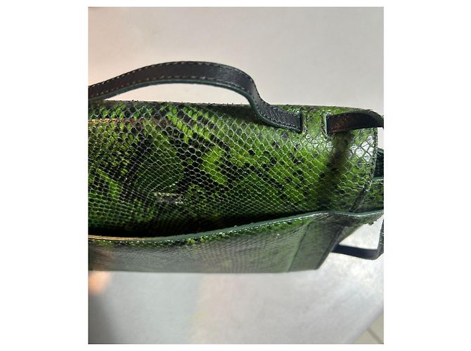 Zadig & Voltaire Handtasche aus grünem Leder Python Effekt - Ansicht 2