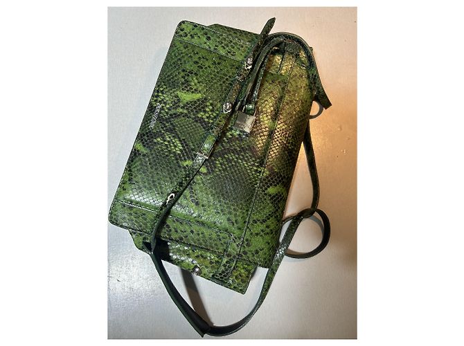 Zadig & Voltaire Handtasche aus grünem Leder Python Effekt - Ansicht 5