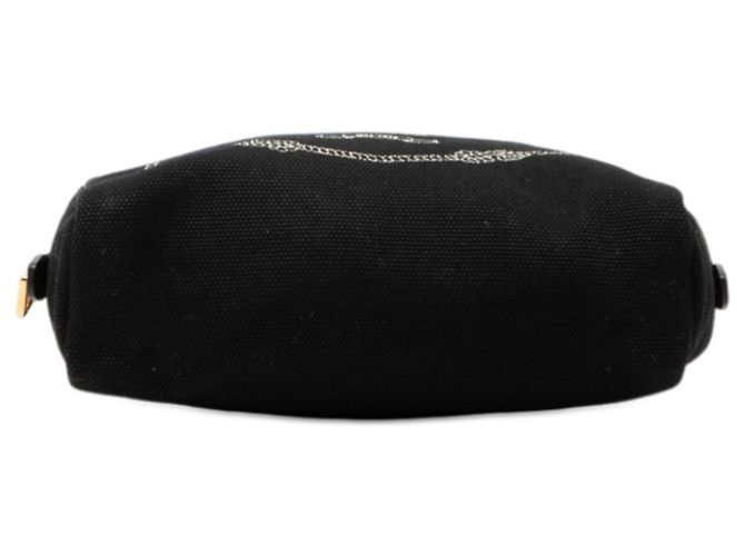 Pochette Mini Borsa Canapa con Logo Prada Nero - vista 3