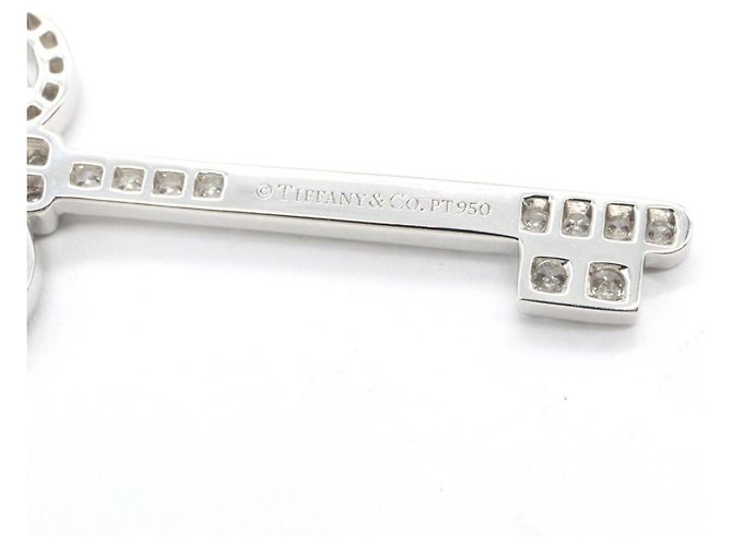 Diamant-Halskette mit Fleur-de-lis Schlüsselanhänger von Tiffany & Co. - Ansicht 5