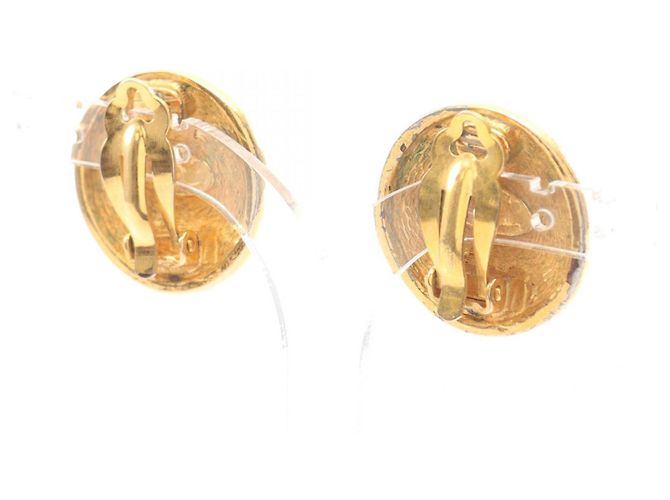 Orecchini placcati oro matelassé Chanel Coco Mark D'oro - vista 2
