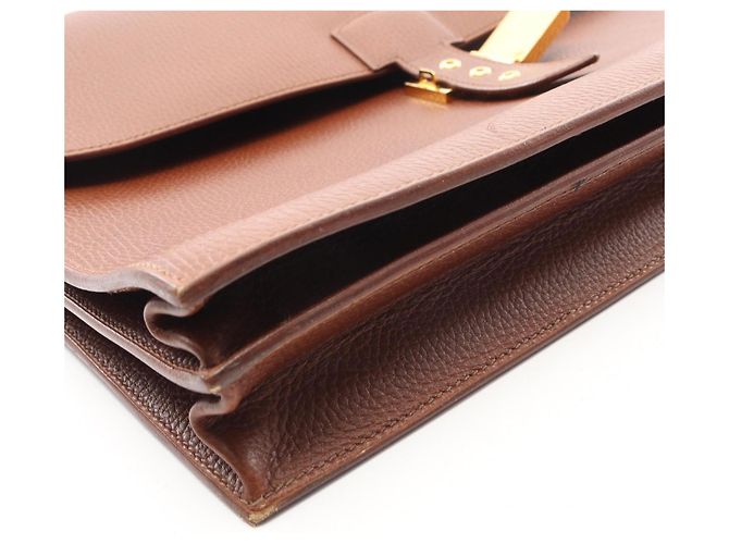 Hermès Borsa da Lavoro Hermes Sac à Dépêches 38 Marrone - vista 8