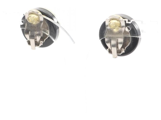 Orecchini Clip Coco Mark di Chanel Nero Argento - vista 2