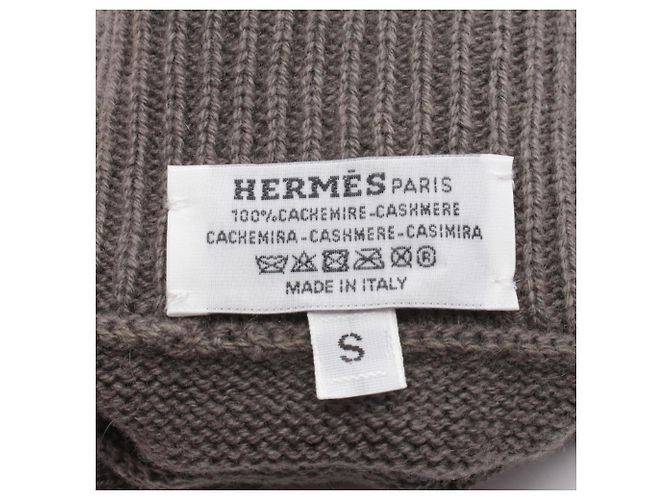 Hermès Guantes de cachemira Hermes Jacob & Co. Castaño Naranja - vista 3