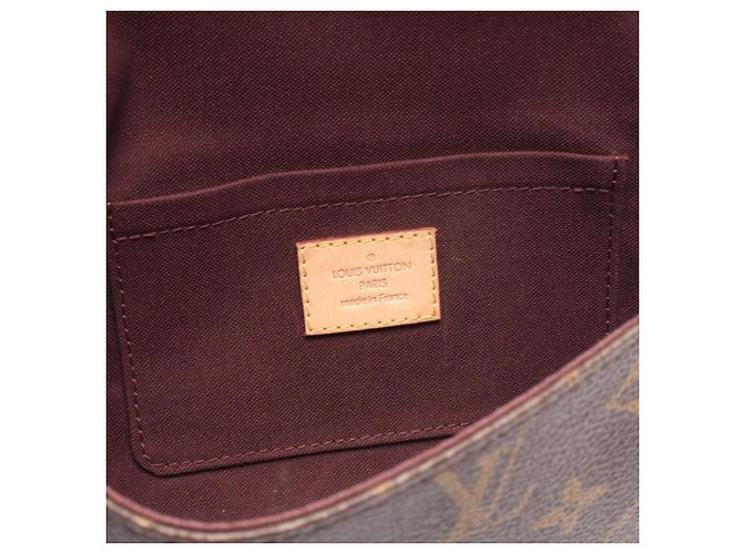 Borsa Louis Vuitton Favorite MM Marrone Monogramma - vista 4