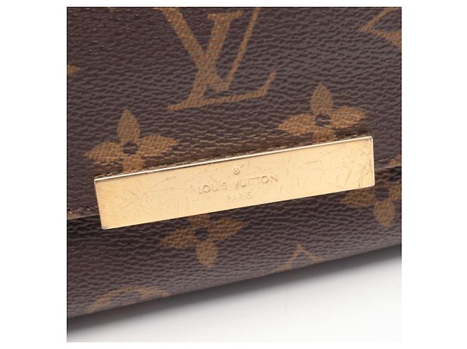 Borsa Louis Vuitton Favorite MM Marrone Monogramma - vista 7