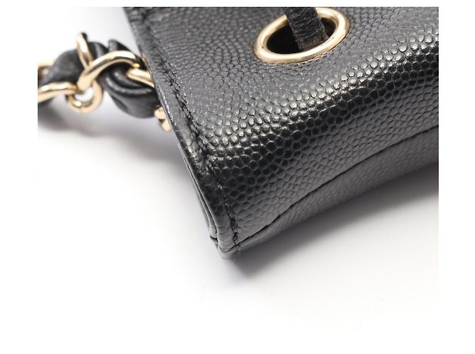 Borsa a Spalla in Pelle Deauville di Chanel Nero - vista 8