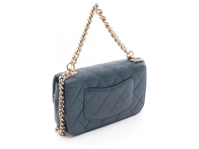 Borsa a Spalla Matelassé Chanel Blu navy - vista 2