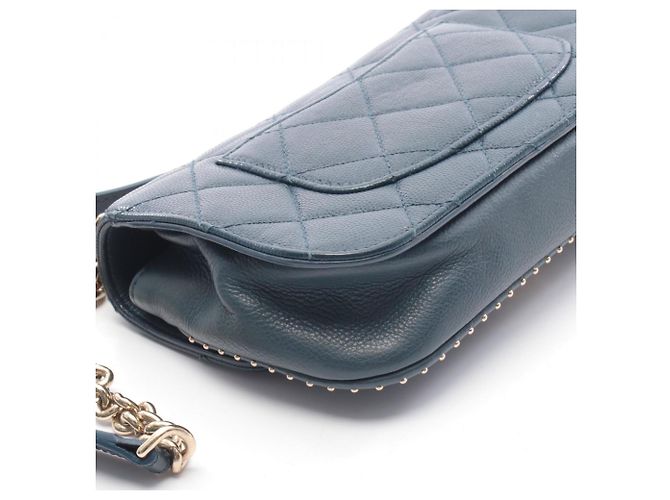 Borsa a Spalla Matelassé Chanel Blu navy - vista 8