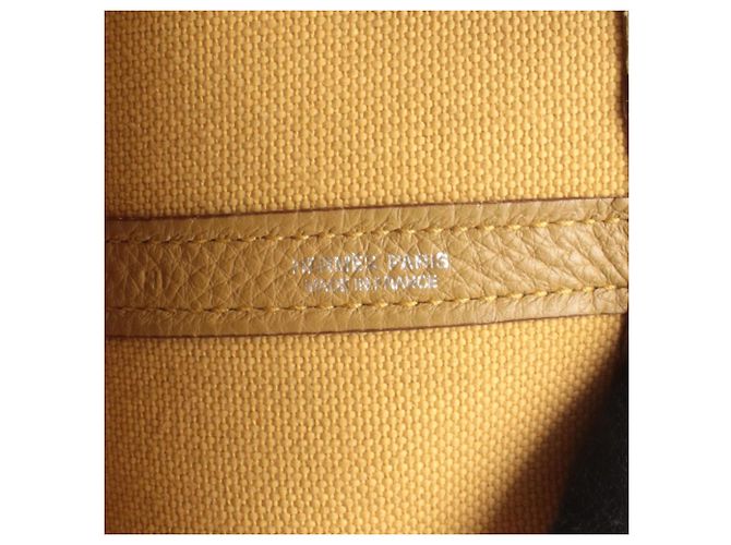 Garden Borsa tote Foin PM Giardino Hermès Beige Giallo - vista 4