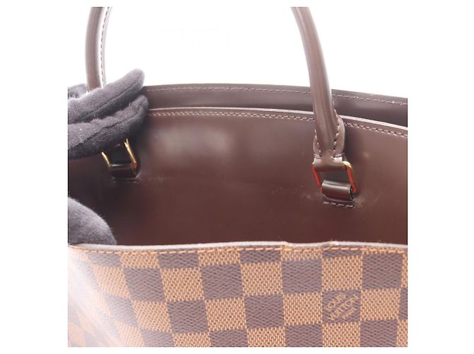 Borsa Rivoli MM Louis Vuitton Marrone Damier ebene - vista 10