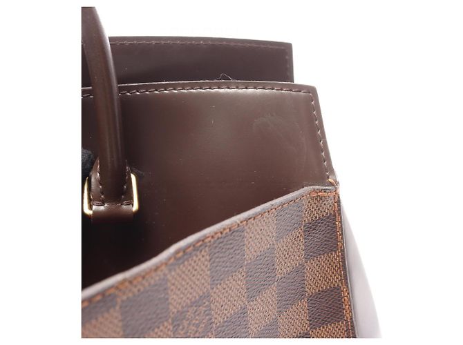 Borsa Rivoli MM Louis Vuitton Marrone Damier ebene - vista 8