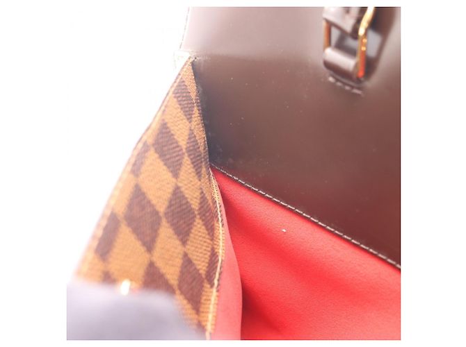 Borsa Rivoli MM Louis Vuitton Marrone Damier ebene - vista 9
