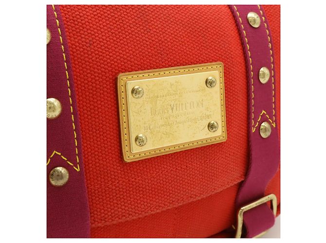 Borsa a Spalla Louis Vuitton Antigua Busas PM Rosso - vista 10