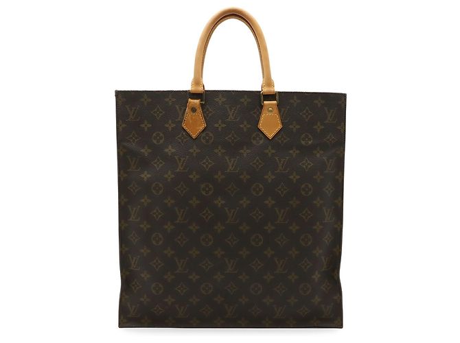 Borsa Tote Sac Plat Monogram Louis Vuitton Marrone Monogramma - vista 2