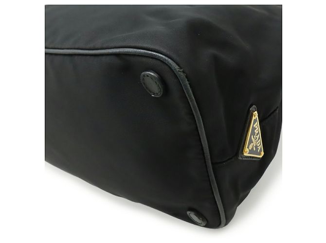 Borsa a mano/borsa a spalla in nastro jacquard PRADA Nero - vista 4