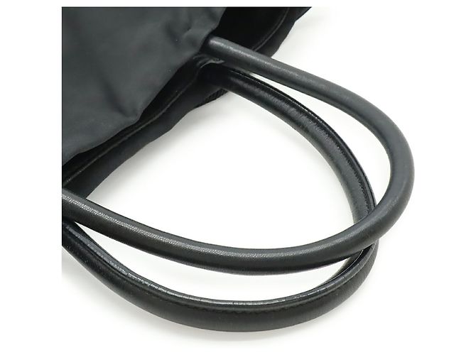Borsa a mano/borsa a spalla in nastro jacquard PRADA Nero - vista 5