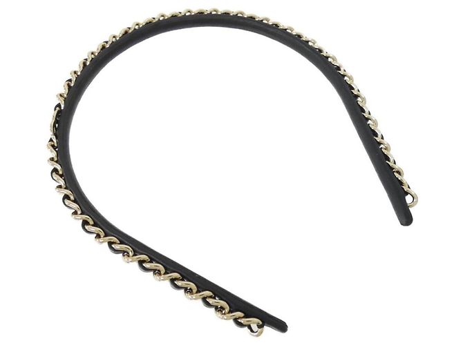 Timeless Schwarzes Haarband von Chanel - Ansicht 2