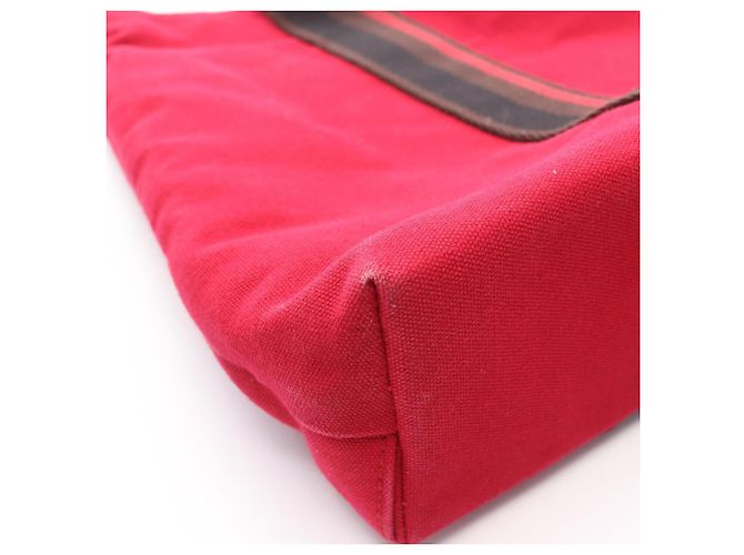 Hermès Troca Horizontal MM Tote Bag Braun Schwarz Rot - Ansicht 10