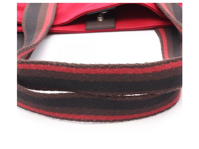 Hermès Troca Horizontal MM Tote Bag Braun Schwarz Rot - Ansicht 13
