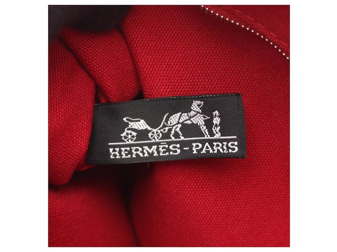 Hermès Troca Horizontal MM Tote Bag Braun Schwarz Rot - Ansicht 4
